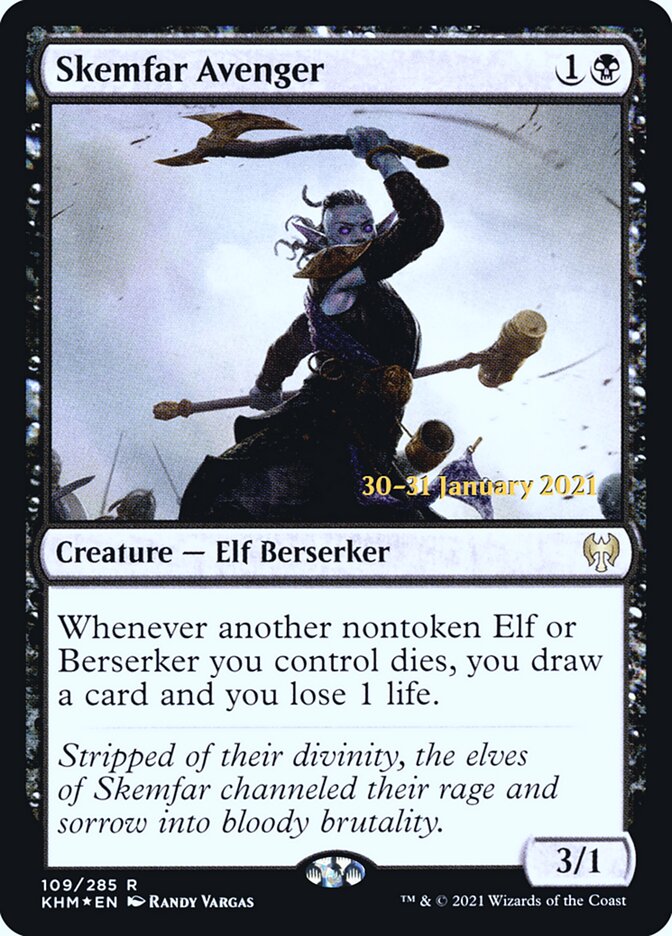 Skemfar Avenger card front