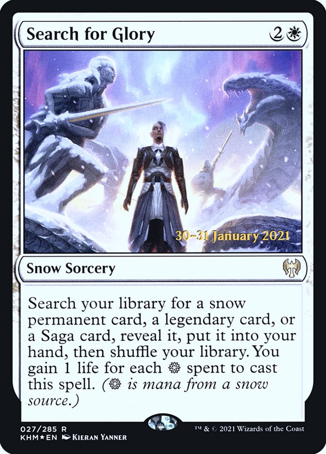 Search for Glory card front