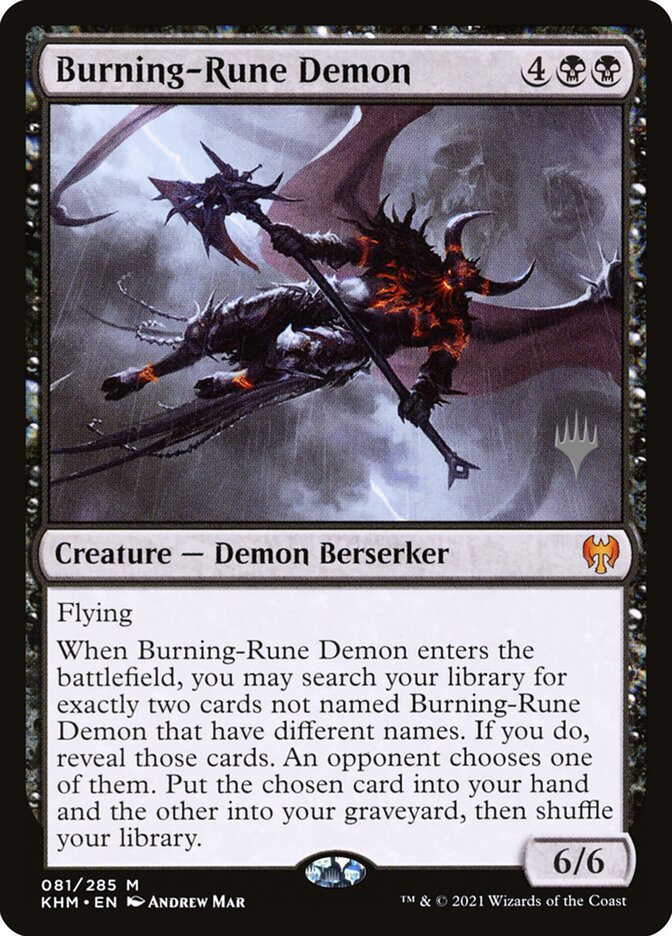 Burning-Rune Demon card front