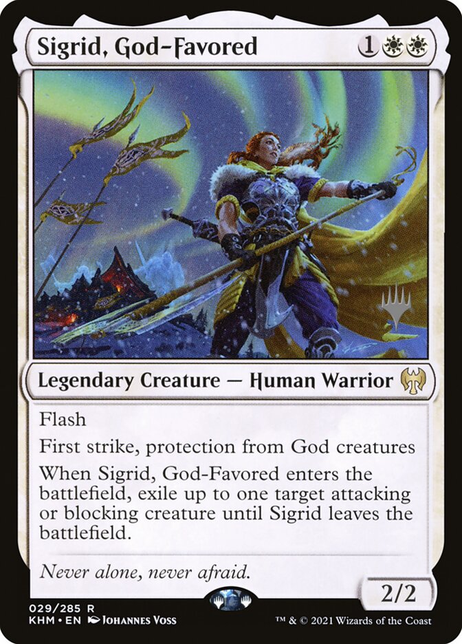 Sigrid, God-Favored card front