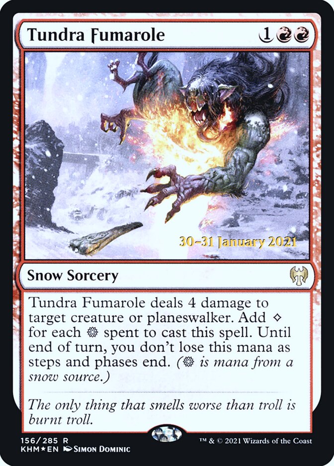 Tundra Fumarole card front