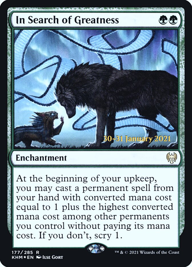 In Search of Greatness card front