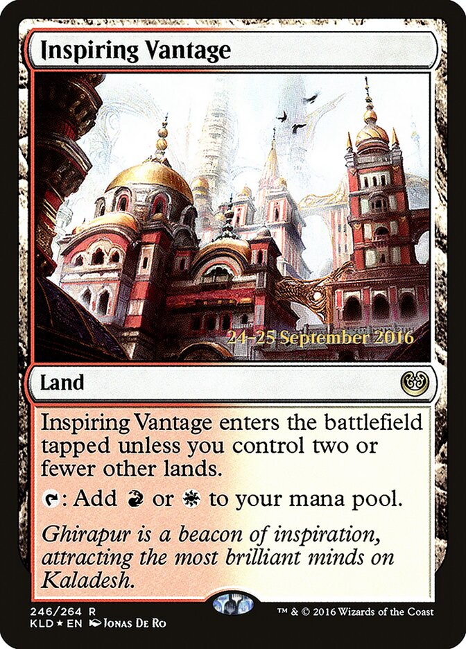 Inspiring Vantage card front