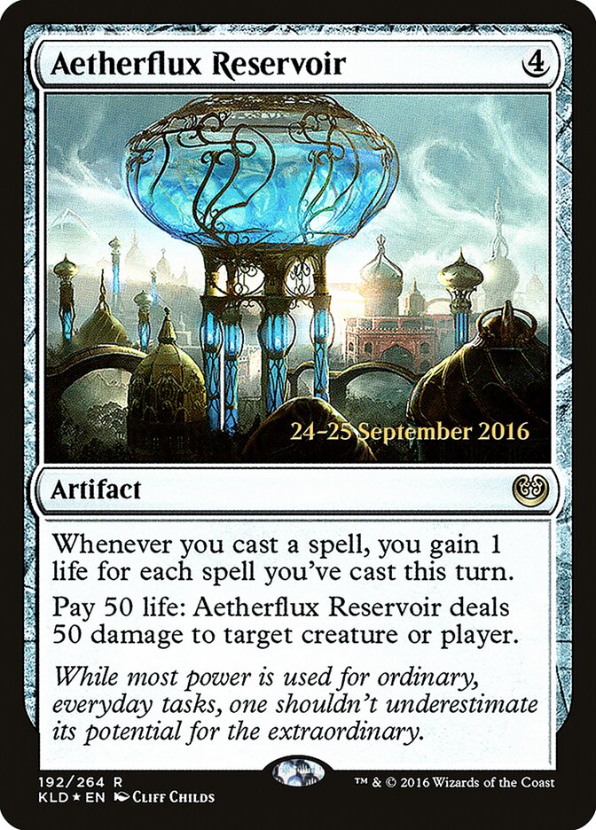 Aetherflux Reservoir card front