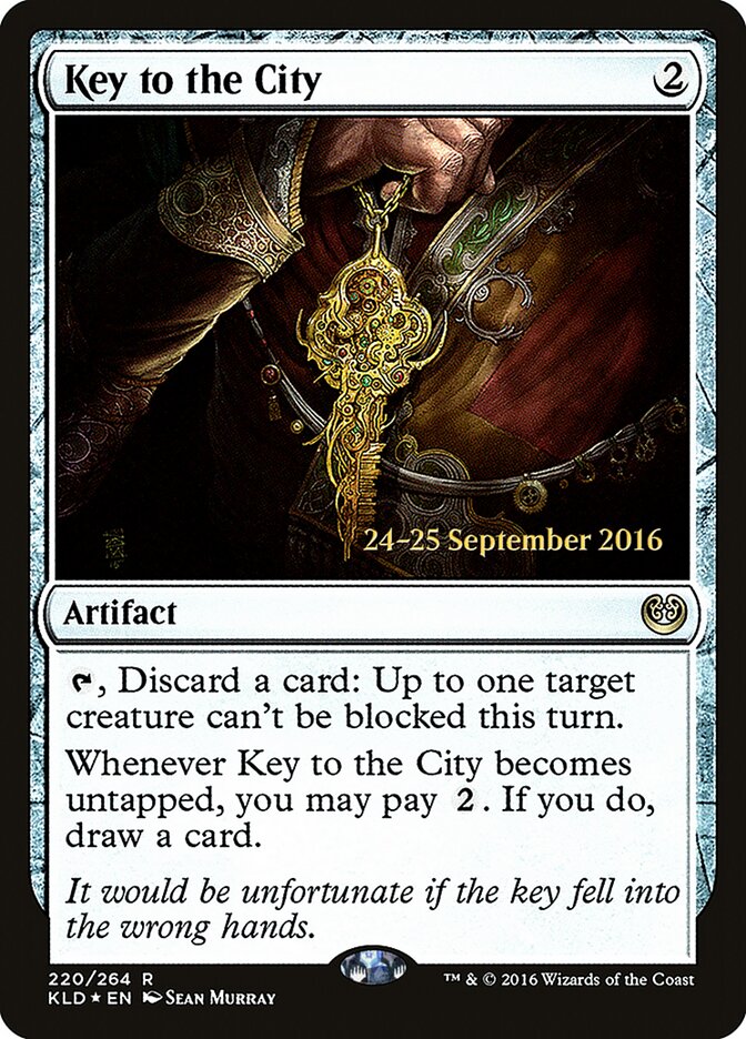 Key to the City card front