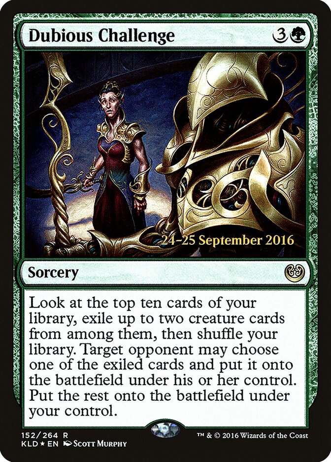 Dubious Challenge card front