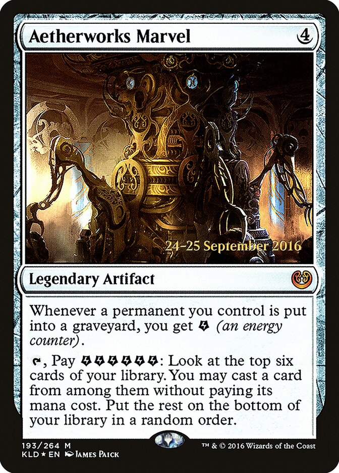 Aetherworks Marvel card front