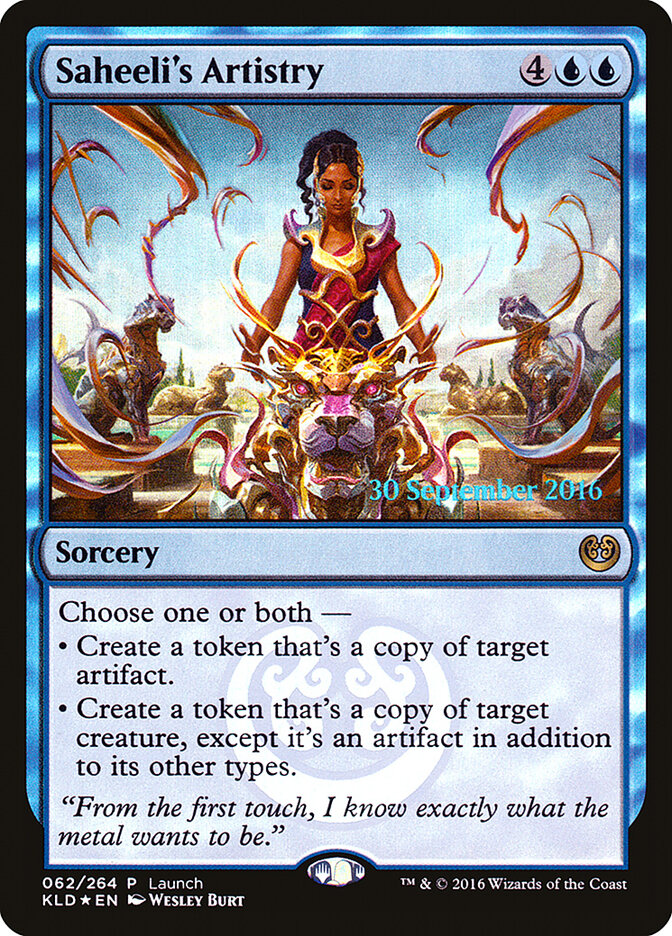 Saheeli's Artistry card front