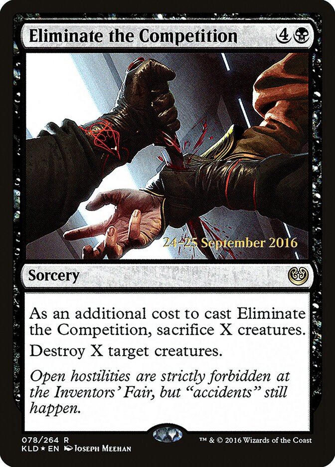 Eliminate the Competition card front