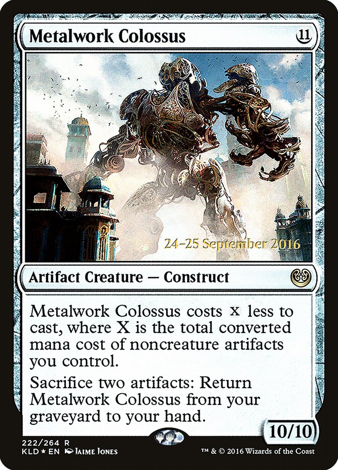 Metalwork Colossus card front