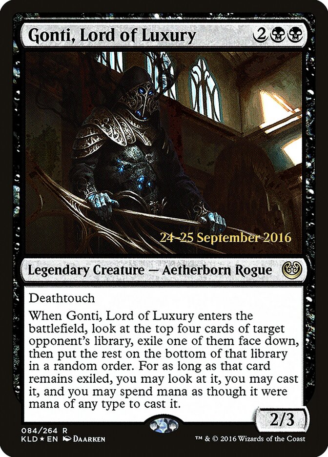 Gonti, Lord of Luxury card front