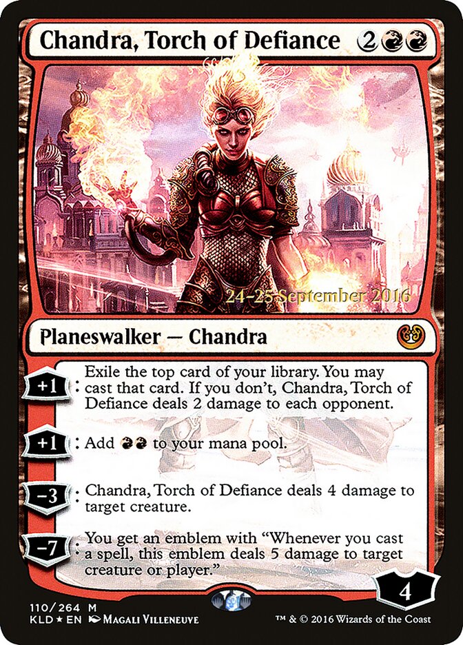 Chandra, Torch of Defiance card front