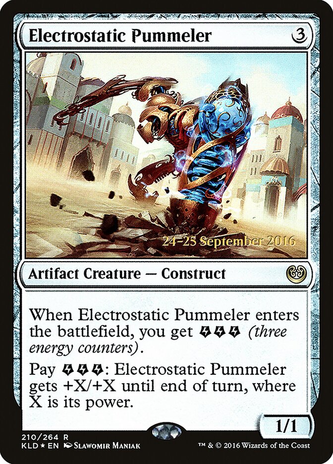 Electrostatic Pummeler card front