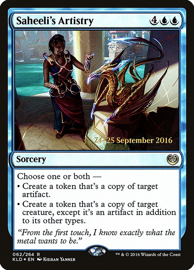 Saheeli's Artistry card front