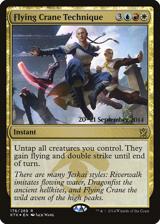 Flying Crane Technique card front