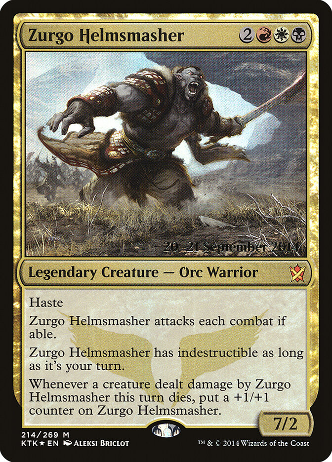 Zurgo Helmsmasher card front