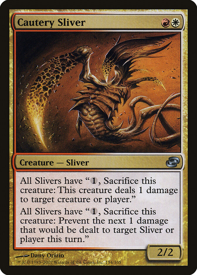 Cautery Sliver card front