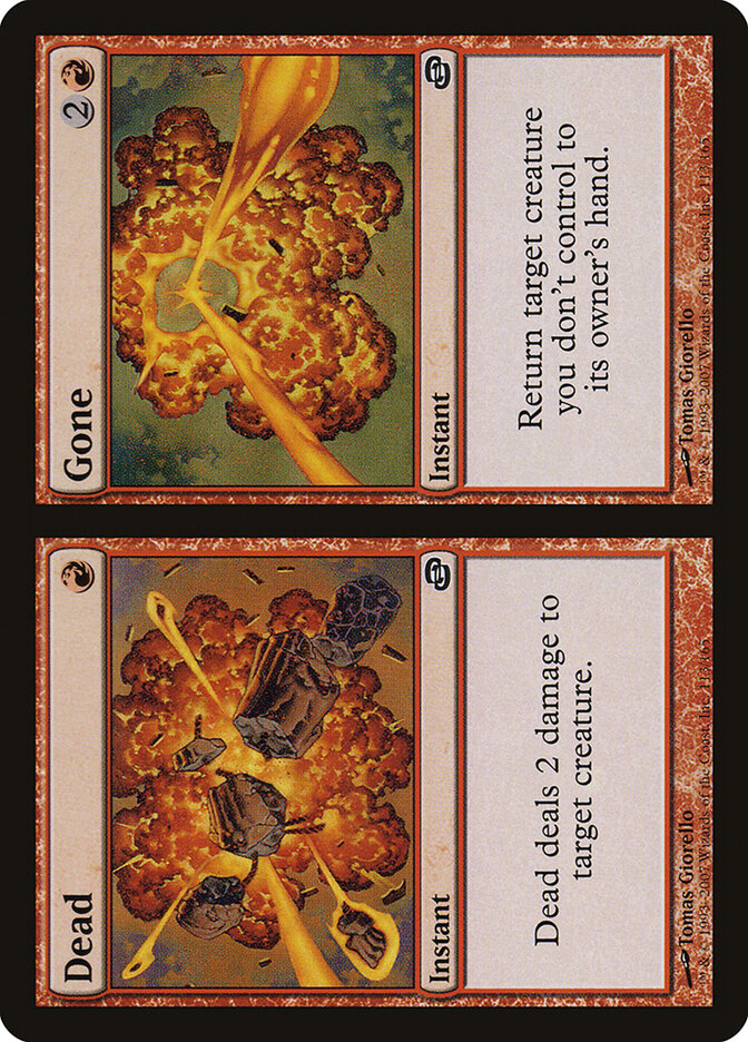Dead card front