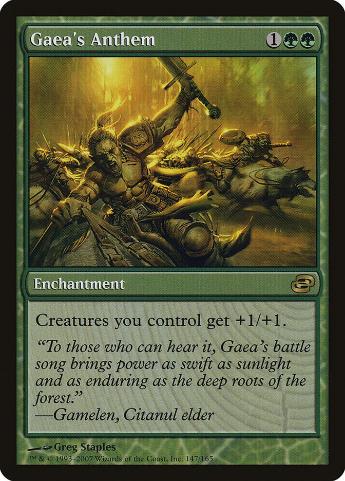 Gaea's Anthem card front