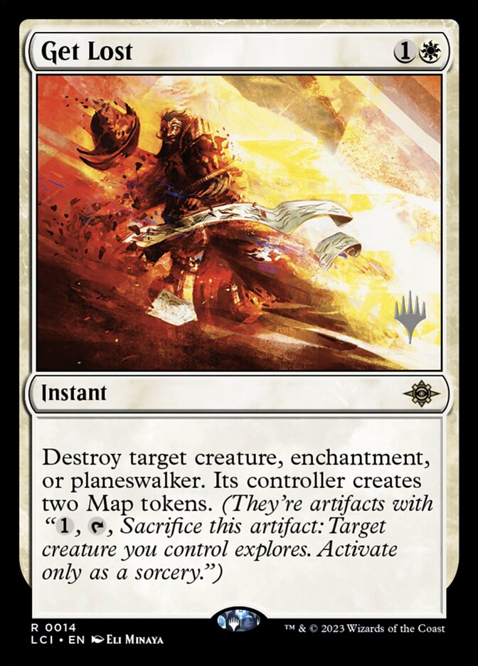 Get Lost card front