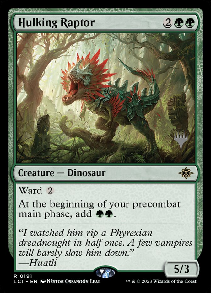 Hulking Raptor card front