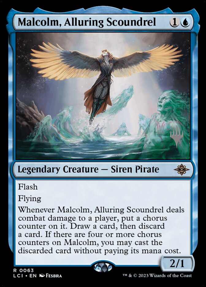 Malcolm, Alluring Scoundrel card front