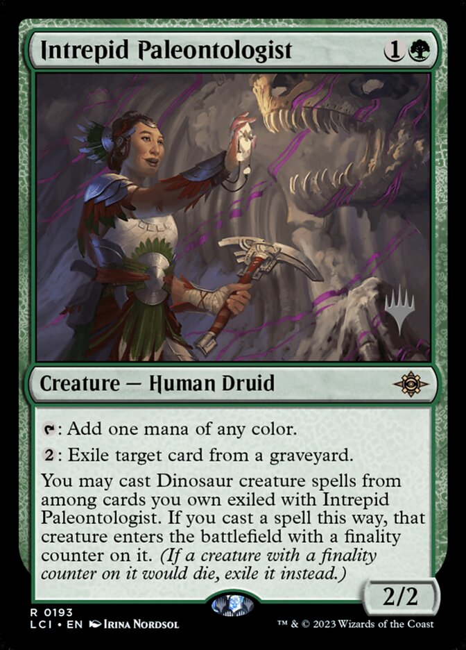 Intrepid Paleontologist card front