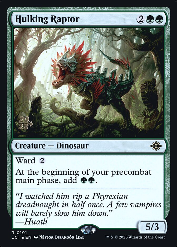 Hulking Raptor card front