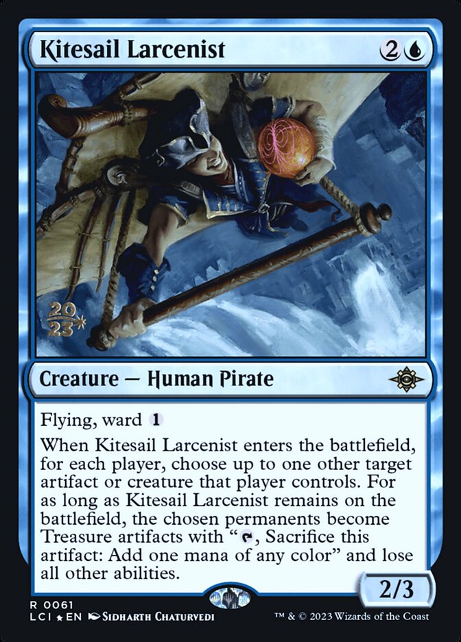 Kitesail Larcenist card front