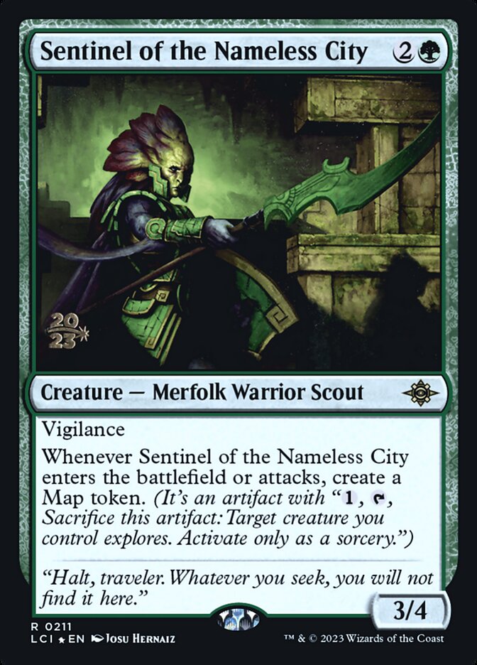 Sentinel of the Nameless City card front