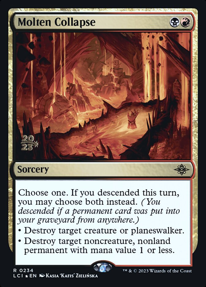 Molten Collapse card front