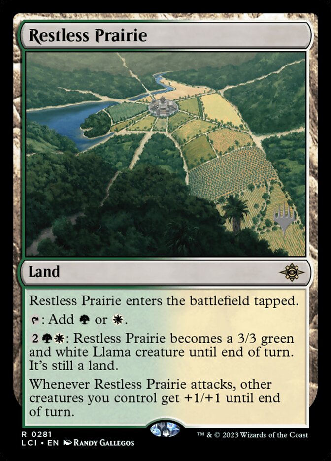 Restless Prairie card front