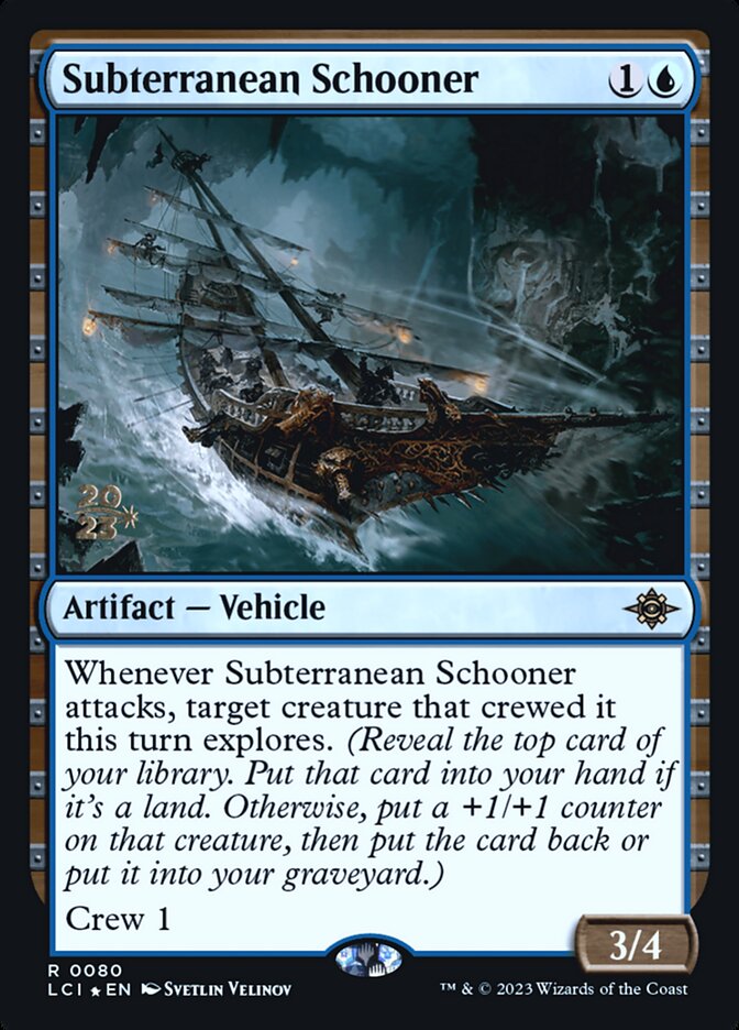 Subterranean Schooner card front