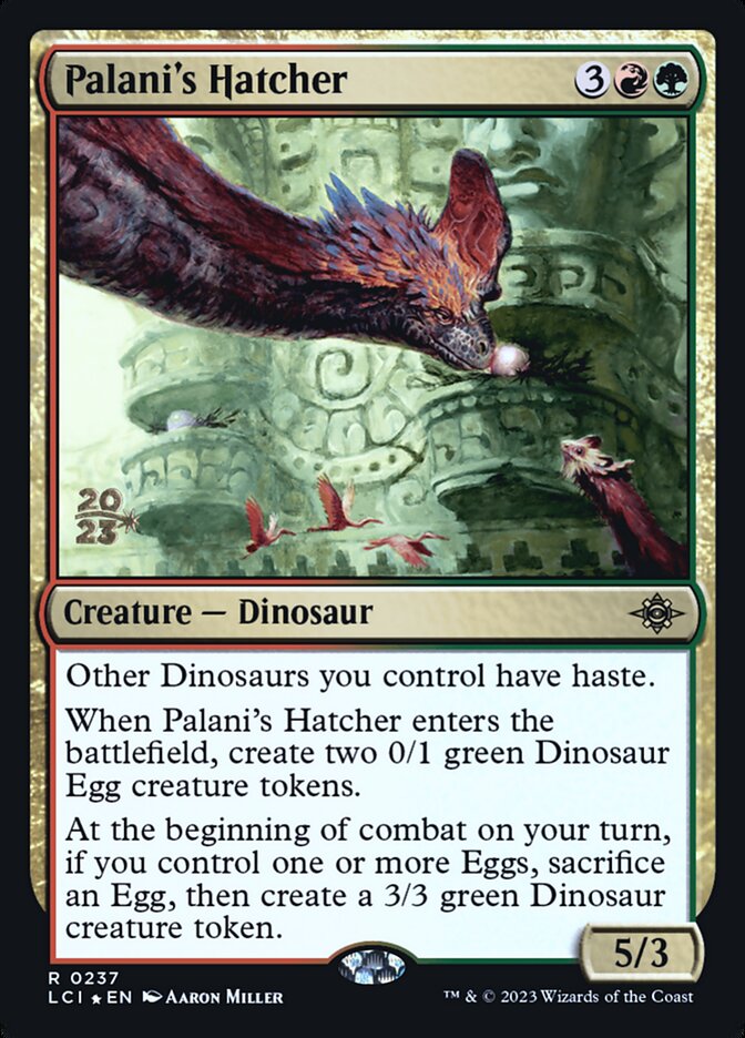 Palani's Hatcher card front