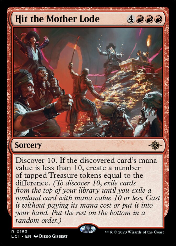 Hit the Mother Lode card front