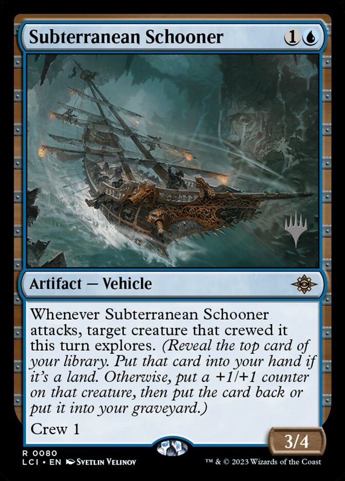 Subterranean Schooner card front