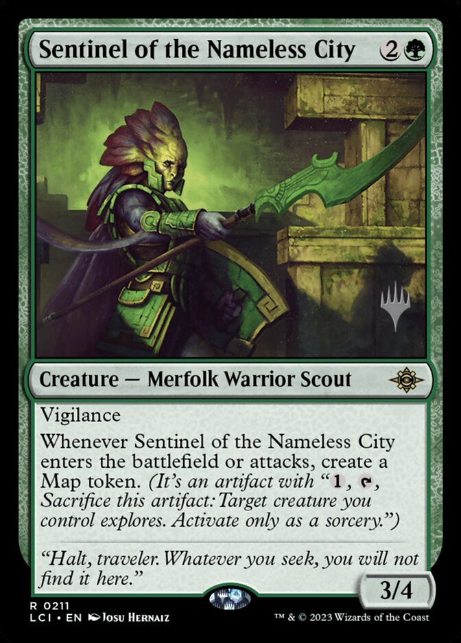 Sentinel of the Nameless City card front