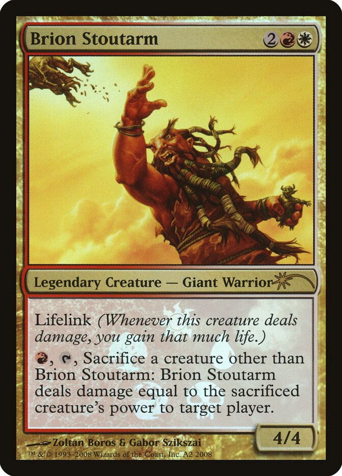 Brion Stoutarm card front