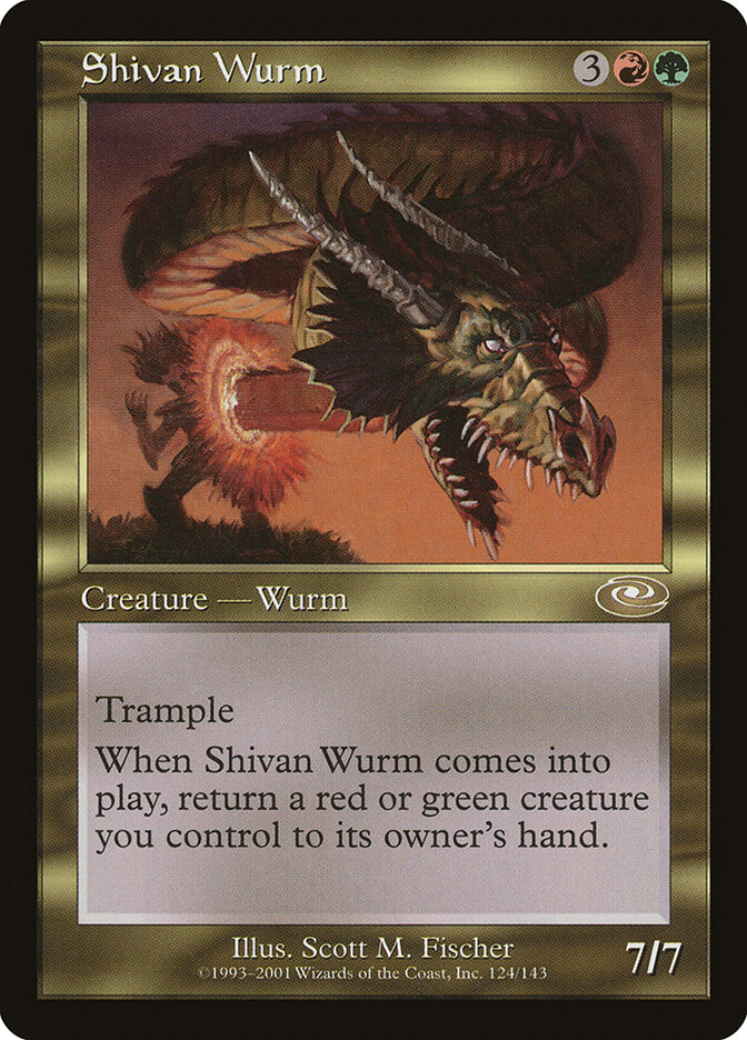 Shivan Wurm card front