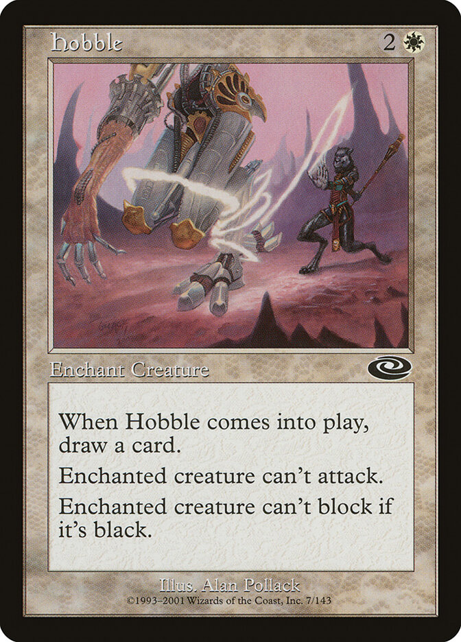 Hobble card front