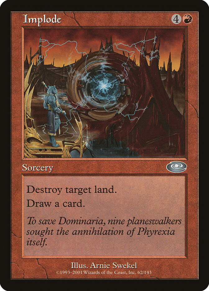 Implode card front