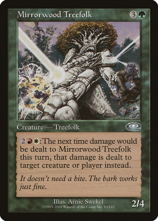Mirrorwood Treefolk card front