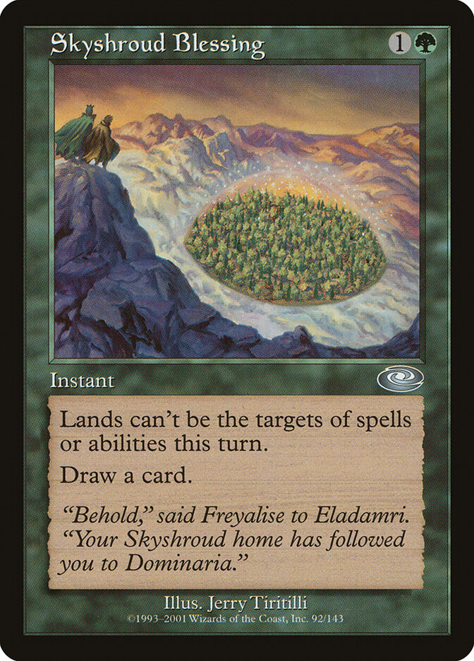 Skyshroud Blessing card front