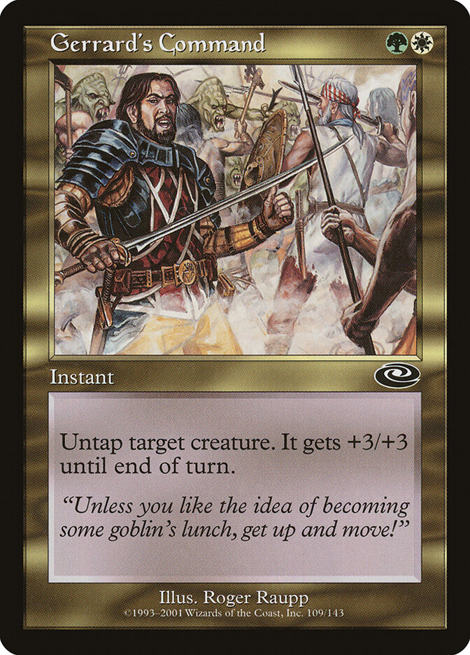 Gerrard's Command card front