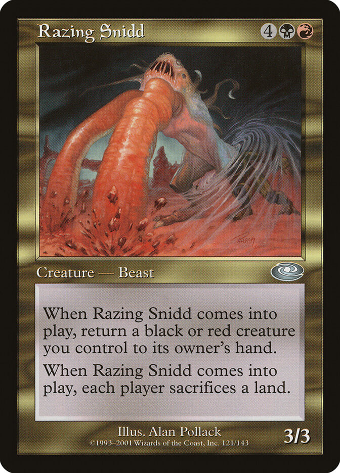 Razing Snidd card front