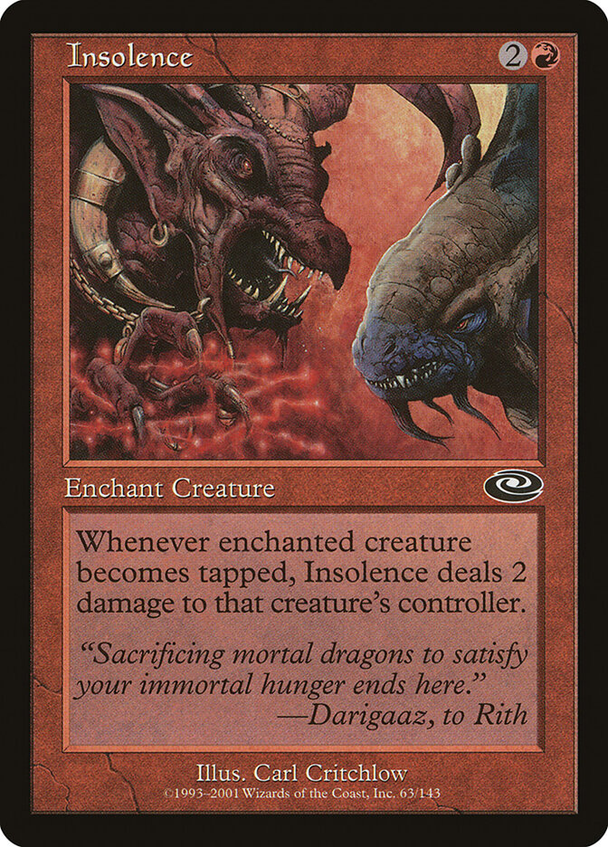 Insolence card front