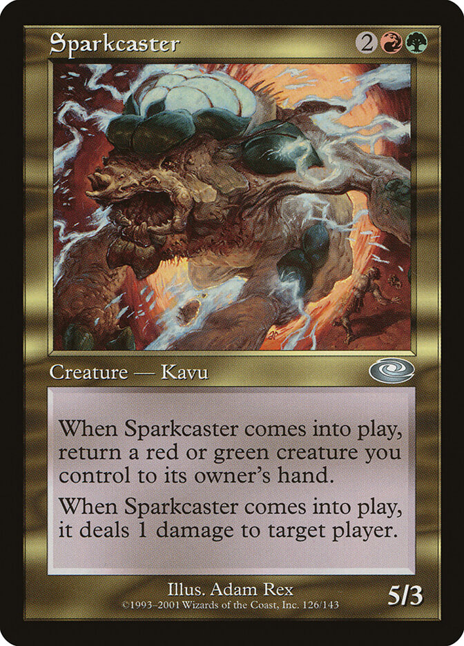 Sparkcaster card front