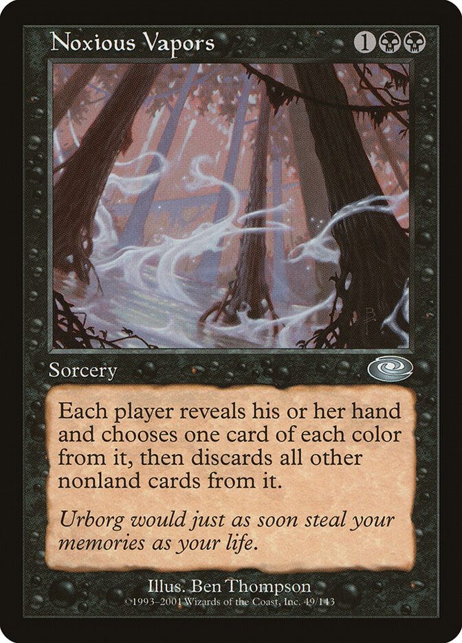 Noxious Vapors card front