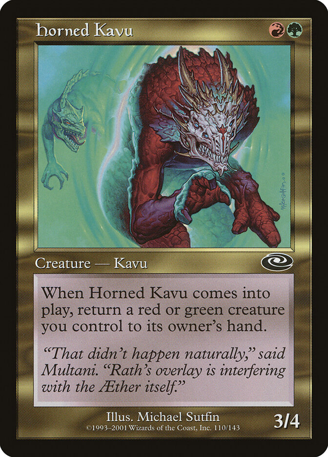 Horned Kavu card front