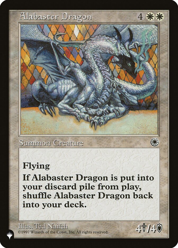 Alabaster Dragon card front